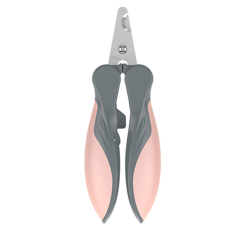 Furly nail clipper with pink grips