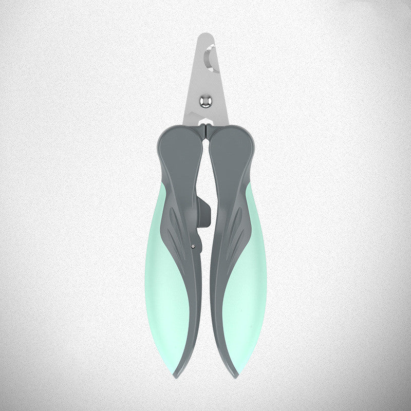 Furly nail clipper with green grips